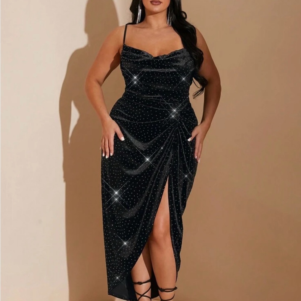 Elegant Black Sparkle Dress size 12 / 0XL